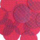3D Red Large Sequin Round 2 inch Dimensional Reflector Paillettes. Made in USA.