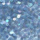 4mm Flat SEQUIN PAILLETTES Loose ~ Blue Gray Rainbow Semi Frost ~ Made in USA