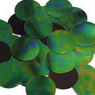 Green Jungle Rainbow Black Sequin Round 1.5 inch Large Couture Paillettes