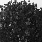 3mm Flat SEQUIN PAILLETTES ~ Transparent Dark CHARCOAL GRAY ~ Made in USA.
