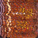 Sequin Trim Orange Hologram Reflective 8mm flat strung by the yard. Made in USA.