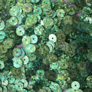 6mm Flat SEQUIN PAILLETTE ~ SEA GREEN Laser HOLOGRAM Multi Metallic ~Made in USA