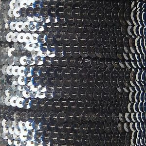 Sequin Stitched Trim 4mm ~ Midnight Ink Blue Transparent See-Thru ~ Made in USA