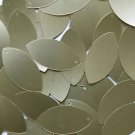 Gold Matte Silk Frost Navette Leaf Sequins 1.5 inch Couture Paillettes