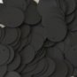 20mm ROUND SEQUIN PAILLETTE ~ BLACK MATTE SILK FROST~  Flat Disc Made in USA