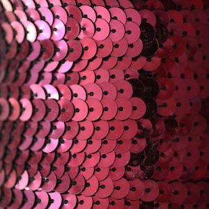 SEQUIN STRING TRIM ~ WINE RED METALLIC ~ 6mm FLAT strung by yard  Made in USA