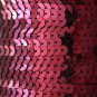SEQUIN STRING TRIM ~ WINE RED METALLIC ~ 6mm FLAT strung by yard  Made in USA