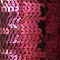 SEQUIN STRING TRIM ~ WINE RED METALLIC ~ 6mm FLAT strung by yard  Made in USA