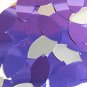 Purple Silver Navette Leaf Sequins Metallic Shiny 1.5 inch Couture Paillettes