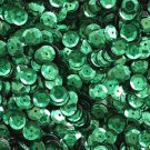 SEQUIN FACET 8mm Cup Loose PAILLETTE ~ GREEN Laser Hologram Metallic ~ USA Made