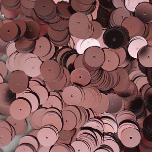 10mm Flat Sequin Loose Paillettes~ PINK Metallic ~ Round Disc ~ Made in USA.