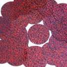Cranberry Red Round Sequins Glitter Hologram 1.5" Large Couture Paillettes
