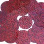 Cranberry Red Round Sequins Glitter Hologram 1.5" Large Couture Paillettes