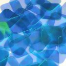 Square Diamond Sequin 1.5" Aqua Blue Iridescent Rainbow Crystal Rainbow Iris Iri