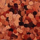 Copper SEQUINS 8mm flat PAILLETTES ~ Light Copper Premium Metallic ~ Made in USA
