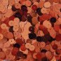 Copper SEQUINS 8mm flat PAILLETTES ~ Light Copper Premium Metallic ~ Made in USA