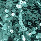 6mm Flat Loose SEQUINS PAILLETTES ~ Metallic AQUA Blue Metallic ~ Round Spangle