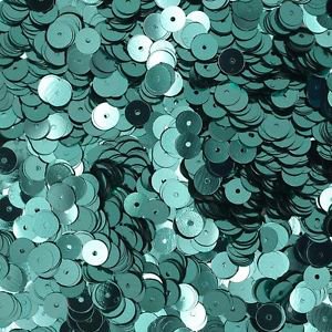 6mm Flat Loose SEQUINS PAILLETTES ~ Metallic AQUA Blue Metallic ~ Round Spangle