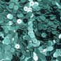 6mm Flat Loose SEQUINS PAILLETTES ~ Metallic AQUA Blue Metallic ~ Round Spangle