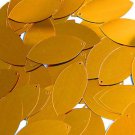Brass Gold Navette Leaf Sequins Shiny Metallic 1.5 inch Couture Paillettes