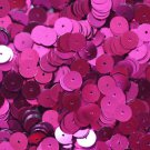 8mm Flat SEQUIN Loose PAILLETTES ~ FUCHSIA PINK Metallic ~ Round Disc ~