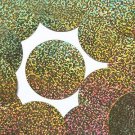 Gold Hologram Multi Reflective Metallic Sequin Round 2" Large Couture Paillettes