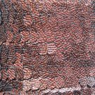 Sequin Trim Bronze Lizard Snakeskin 8mm flat strung by the yard. Made in USA.