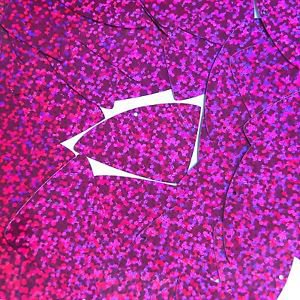 Fuchsia Pink Sequin Fishscale Fin Glitter Hologram 1.5 inch Couture Paillettes