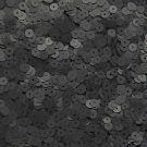 5mm Flat Sequin ~ Black Matte Silk Frost ~ Loose Paillette Made in USA