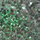 5mm Flat Sequin ~ Deep Green See-Thru Transparent ~ Loose Paillette Made in USA