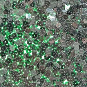 5mm Flat Sequin ~ Deep Green See-Thru Transparent ~ Loose Paillette Made in USA