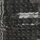 Sequin Trim 10mm Iron On Hematite Shiny Gray Metallic. Made in USA