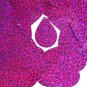Fuchsia Pink Sequin Teardrop Glitter Hologram 1.5 inch Couture Paillettes