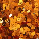 6mm Flat Loose SEQUINS PAILLETTES ~ Metallic ORANGE ~ Round Spangle