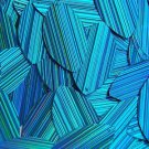 Aqua Blue City Lights Navette Leaf Sequins 1.5 inch Couture Paillettes