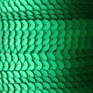 SEQUIN STRING TRIM~  GREEN Matte Silk Frost~ 6mm FLAT strung by yard Made in USA