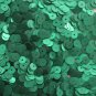 6mm Flat SEQUIN PAILLETTES ~ GREEN Matte SILK FROST ~ Round Disc ~ Made in USA
