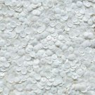 5mm Cup SEQUIN FACET Loose PAILLETTE ~ Opaque Glossy Bridal Snow White