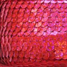Sequin Trim Hot Pink Hologram Reflective 8mm flat strung by the yard Made in USA