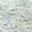 SEQUIN 8mm Flat  PAILLETTES ~ Opaque Pale Light BLUE Rainbow Iris ~ Made in USA