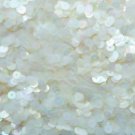 6mm Flat Loose Sequin Paillette Crystal White Rainbow Semi Frost Made in USA