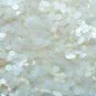 6mm Flat Loose Sequin Paillette Crystal White Rainbow Semi Frost Made in USA