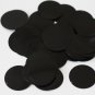 30mm ROUND SEQUIN PAILLETTES ~  BLACK Opaque Shiny ~ Flat Disc Made in USA
