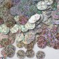10mm Flat SEQUIN PAILLETTES ~ SILVER Laser MULTI  HOLOGRAM ~ Made in USA.
