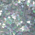 5mm Flat Sequin ~ Light Blue Crystal Iris Rainbow ~ Loose Paillette Made in USA