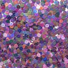 6mm Flat Loose Sequin Paillette Violet Purple Crystal Iris Rainbow Made in USA