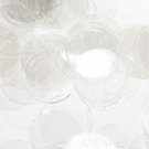 20mm ROUND SEQUIN PAILLETTES ~  CLEAR CRYSTAL ~ Flat Sequin Disc Made in USA
