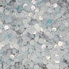 5mm Flat SEQUIN PAILLETTES ~ AURORA SKY  Blue-WHITE Iridescent ~ Made in USA