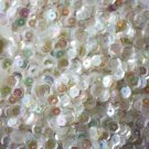 6mm Cup SEQUIN FACET PAILLETTES ~ CRYSTAL IRIS RAINBOW warm hue ~ Made in USA
