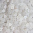Flat SEQUINS 8mm PAILLETTES ~ OYSTER WHITE (soft shell shade) ~ Made in USA